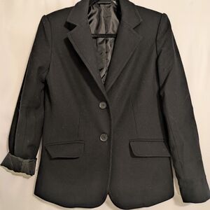 New York & Company Wool Structured Suit Blazer Sz:8 Business Casual Preppy